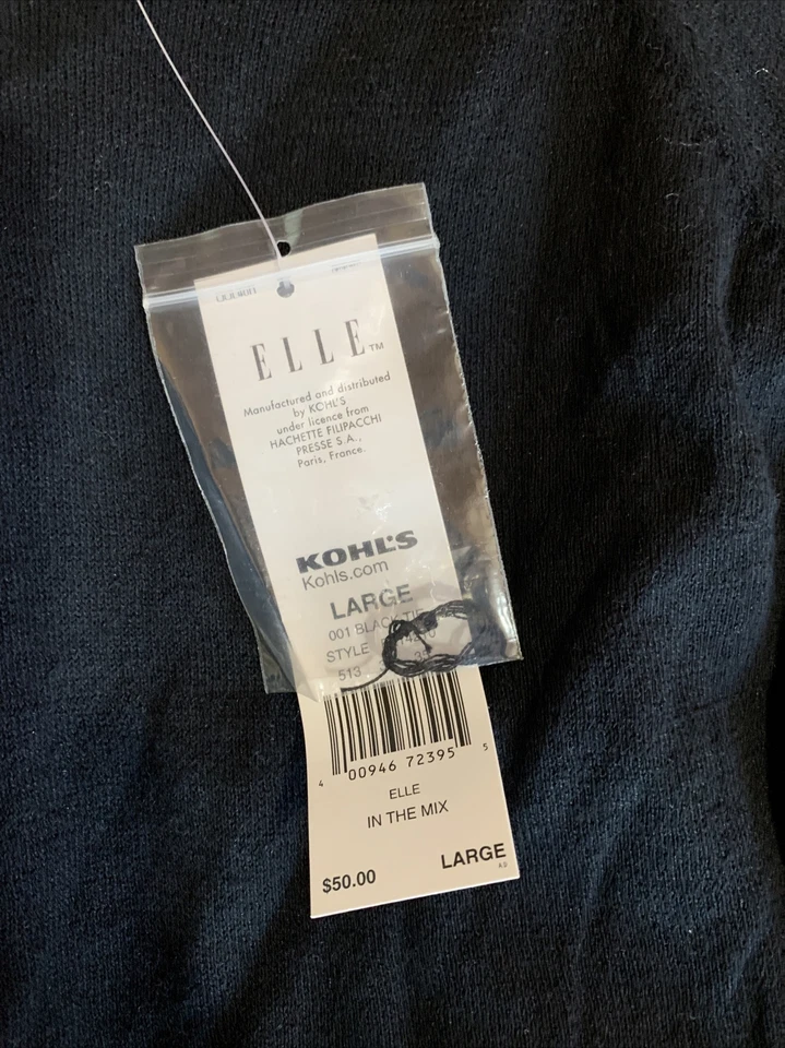 Suéteres para mujer Elle talla L negros venta al por menor múltiple $50 (MW-1014) NUEVOS CON ETIQUETAS Foto 4 de 4