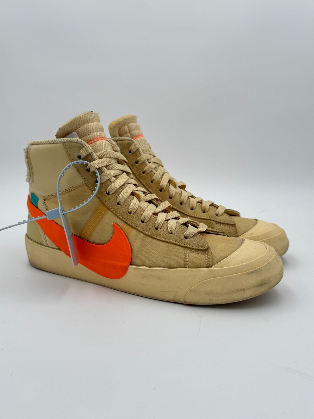Taglia 10 OFF WHITE x Nike Blazer Mid All Hallow's Eve arancione marrone chiaro