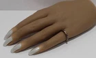 Vintage 14k Gold Heart Sterling Silver Ring 925 Size 6