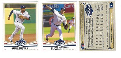 2017 SAN ANTONIO MISSIONS TEAM SET MINOR LG  AA SAN DIEGO PADRES LUIS URIAS