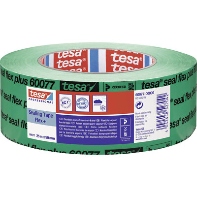 Tesa 60077 Seal Flex Pe Steam Barrier 25M X 50mm 1Pc Airtight