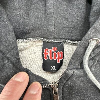 Vintage Flip Skateboards Zip Hoodie Skate Size XL 90s Y2K | eBay