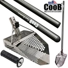 CooB Sand Scoop Metal Detector Detecting Shovel SHARK v710 + Carbon Fiber Pole