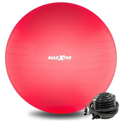 MAXXIVA Gymnastikball Ø 75 cm Rot mit Pumpe Sitzball Fitness Yoga Pilates Sport - Bild 1 von 4