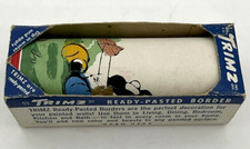 Vintage Mickey Minnie Mouse Ready Pasted Wallpaper Borders Disney Meyercord
