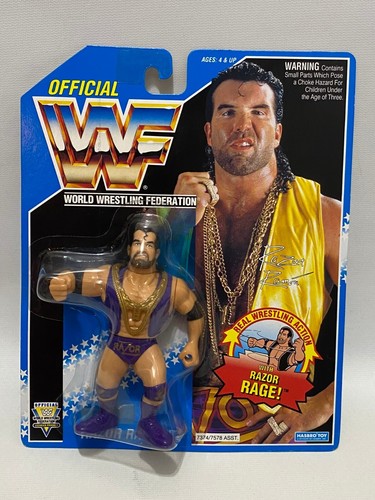 WWF Hasbro Razor Ramon Wrestling Figure Blue Card ...