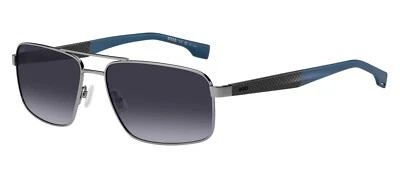 Brillen Sonnen- HUGO BOSS 1580/S V84 (1I) Ruthenium Blue/Brown Sol-X Gauge 59 - Bild 1 von 4