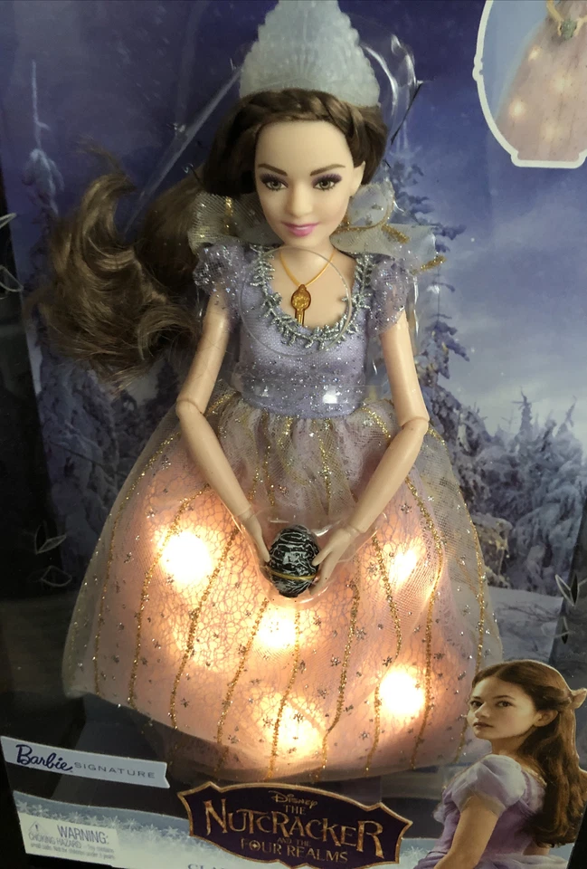Nutcracker & The Four Realms Clara Light Up Barbie Doll With Ornate Box & Crown  - Image 3 of 4