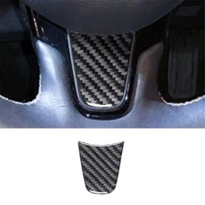 Carbon Fiber Interior Steering Wheel Chin Cover Trim For Chrysler 200 2015-2017