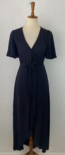 Show Me Your Mumu Womens Wrap Long Dress Black Size XS