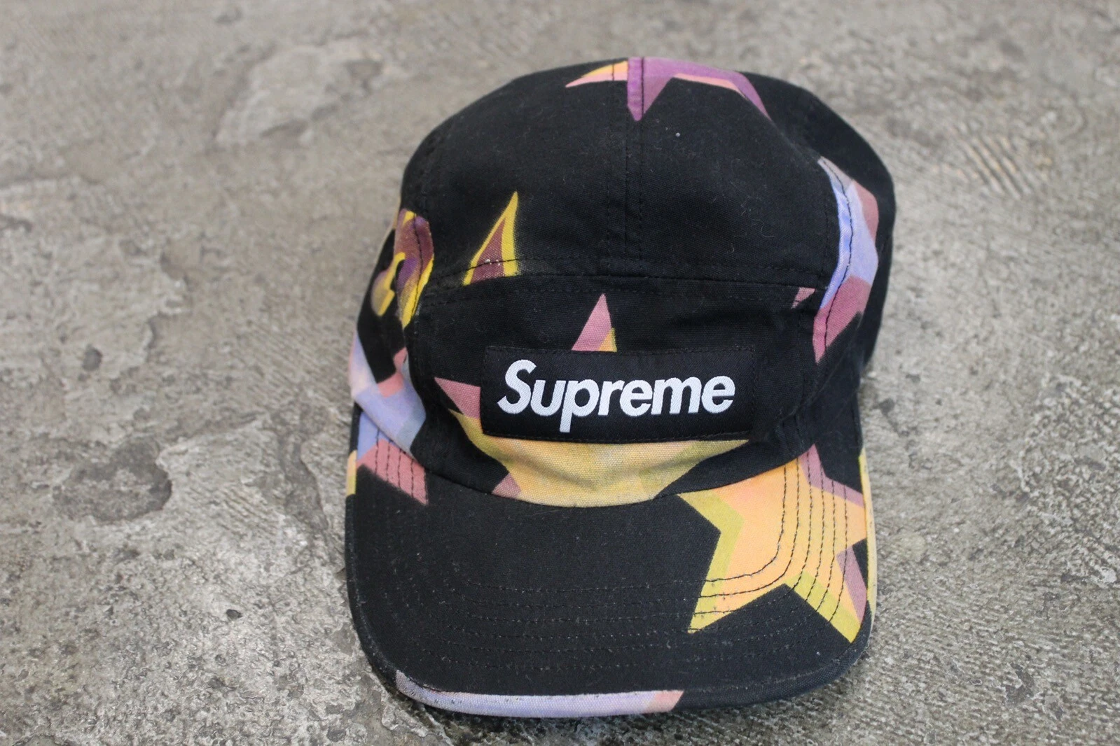 Casquette de camp noire Supreme GONZ STARS 5 panneaux 