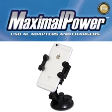 MaximalPower 3-in-1 Universal Phone Mount for Car Windshield Air Vent Dashboard