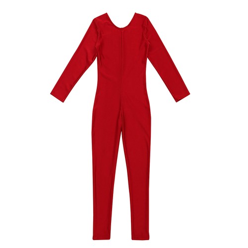 Kinder Mädchen Tanzkleidung Ballett Tanz Trikot Tanz Langarm Overall Unitard - Bild 63 von 124