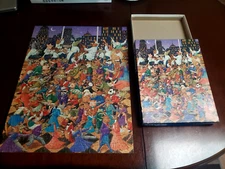 Vtg 80's Hallmark SPRINGBOK 500pc Puzzle PARTY ANIMALS 23"x18" COMPLETE Hayashi