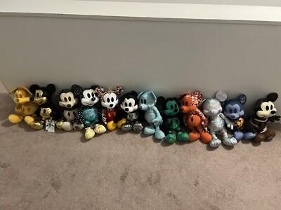 NWT Mickey Mouse Memories Collection Complete 12 Plush Set 90th Anniversary
