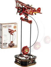 ROKR Sky Captain 3DPuzzle Wooden Model kit Gravity SwingSeries Gladiator Fighter