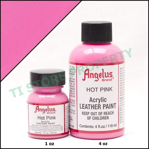 2 Bottles Angelus Acrylic Leather Paint /Dye - Leather & Vinyl - 4 oz- Original - Picture 14 of 21