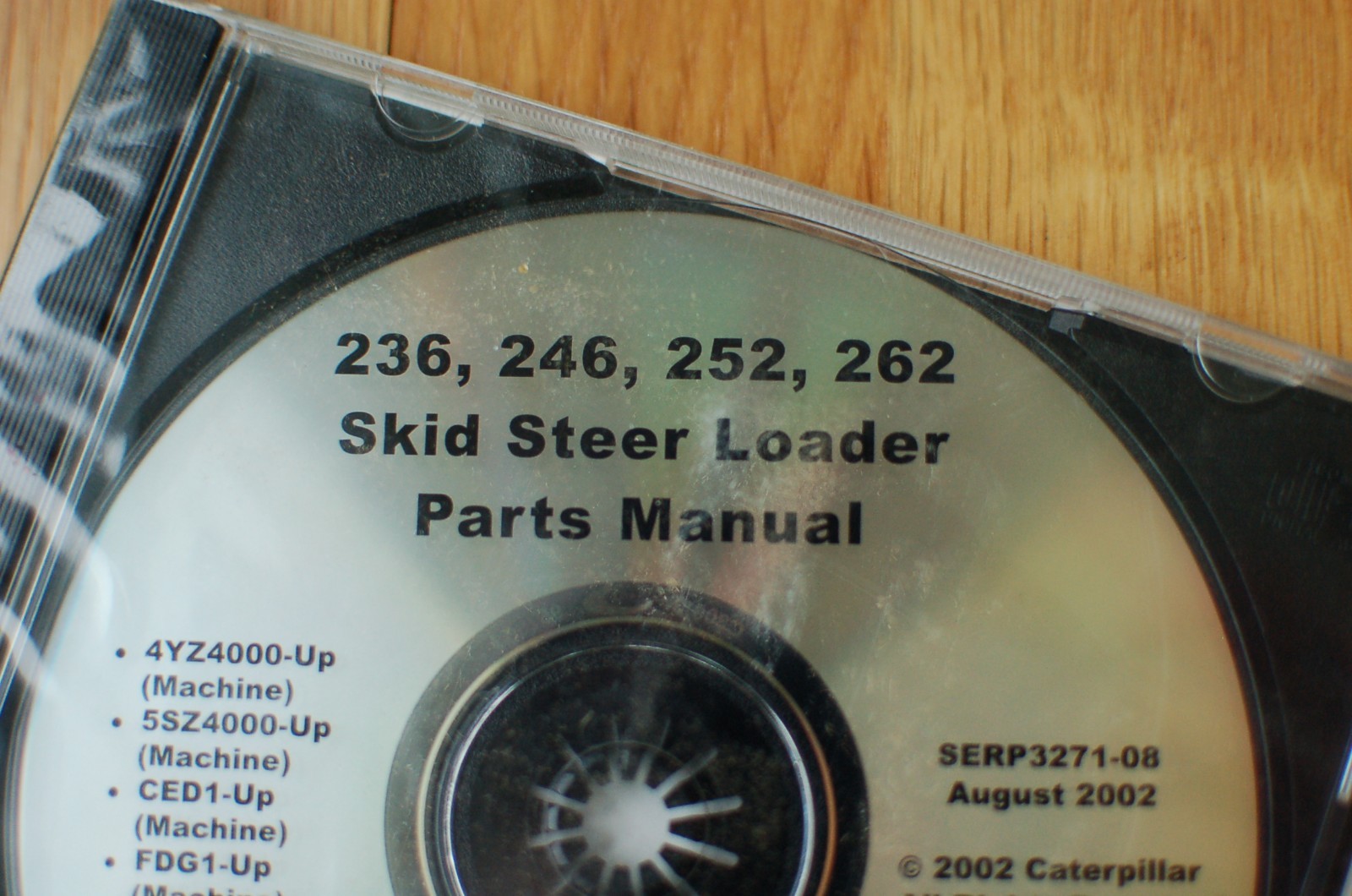 Cat Caterpillar 236 246 252 262 Skid Steer Loader Spare Parts CD Manual  Book DVD | eBay