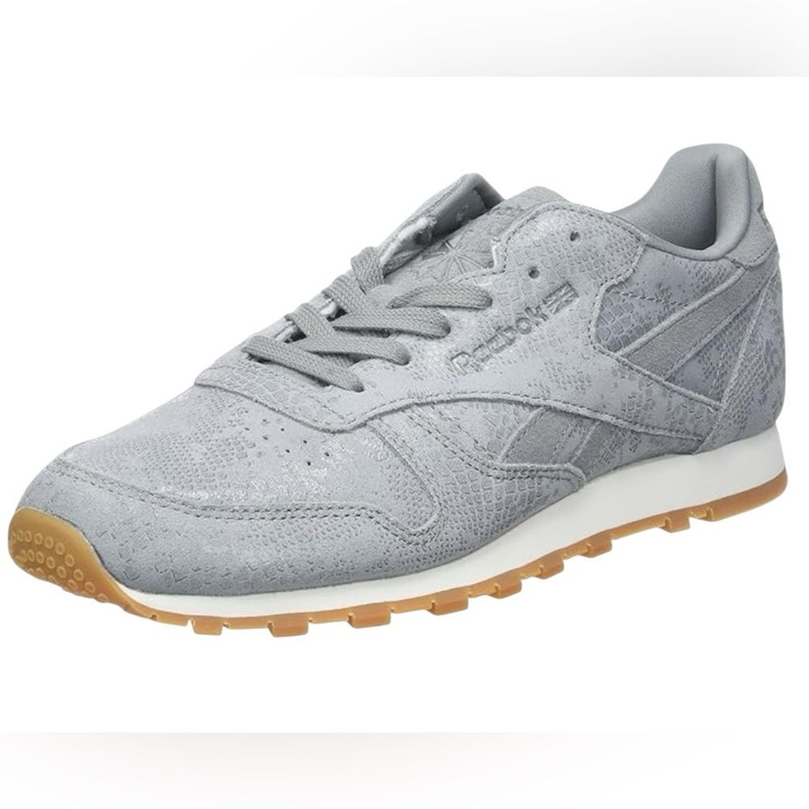 Reebok Women's Classic Exotic Gray Suede Sneakers Size 8