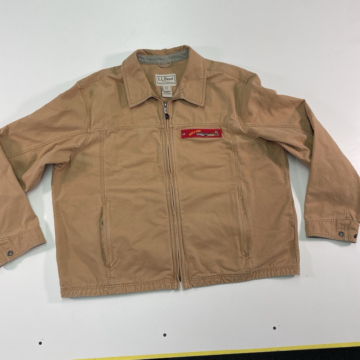 Vintage Mens XXL LL Bean Canvas Full Zip Field Chore Jacket Vintage Mens XXL LL Bean Canvas Full Zip Field Chore Jacket