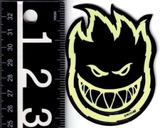 Spitfire Glow in the Dark Sticker 3.3 in x 2.4 in Classic Bighead Skate Decal