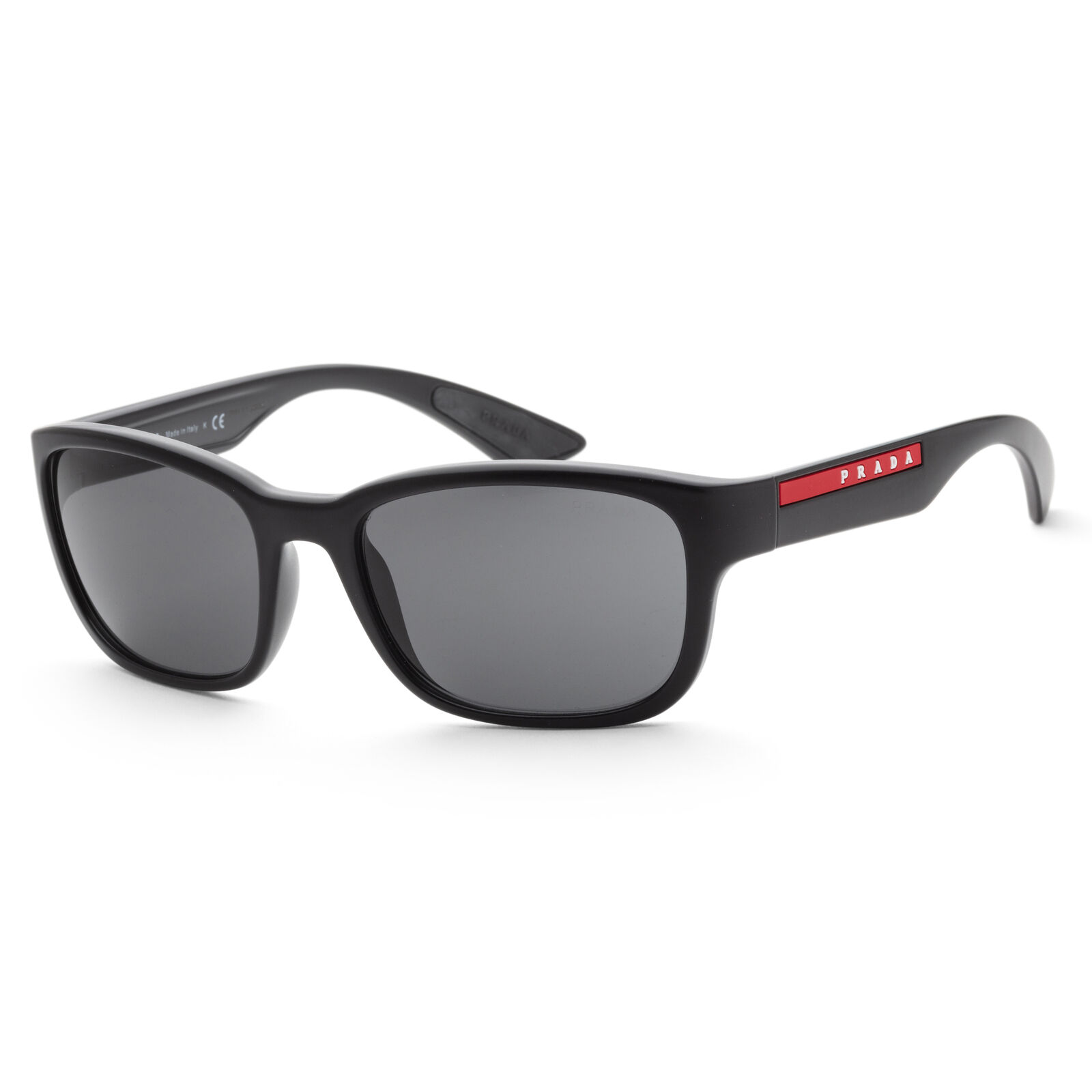 Prada Men's PS05VS-1BO5S0-57 Linea Rossa 57mm Black Demishiny Sunglasses
