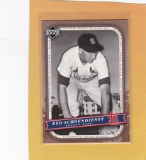 2005 UPPER DECK CLASSICS BASEBALL RED SCHOENDIENST #80 CARDINALS NMMT/MINT*68803