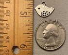 LITTLE BIRD Jewelry Charm or Pendant - Pewter Flat Charm ⅝"x ⅜" - TWEET TWITTER — photo 4