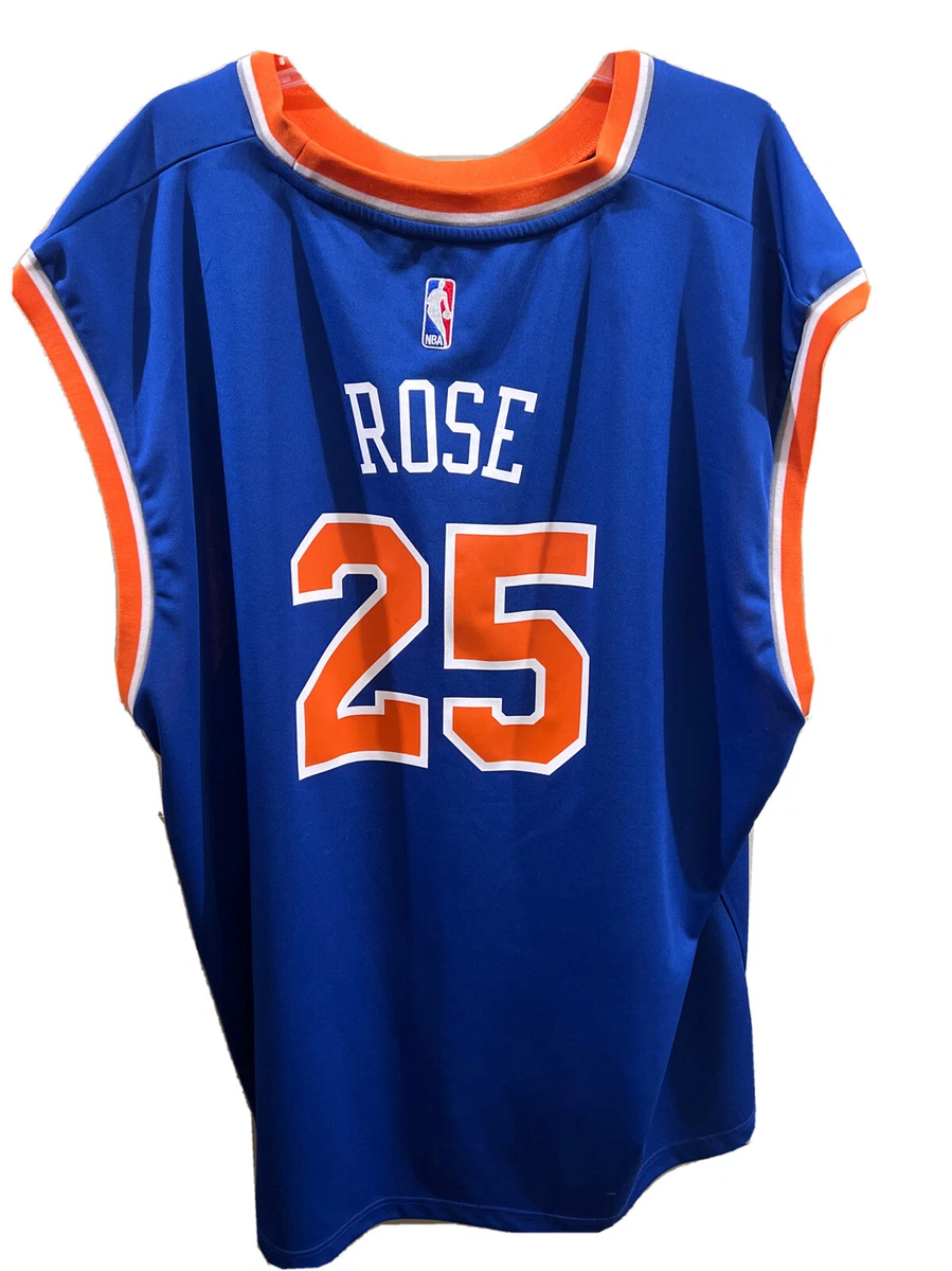 ADIDAS MEN'S DERRICK ROSE #25 NBA NEW YORK KNICKS BASKETBALL SHIRT  JERSEY SIZE S