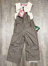 MARKER Snowboard/Ski Snow Pants W/ Thermal Bib Waterproof Kids Size 4 Clay NWT