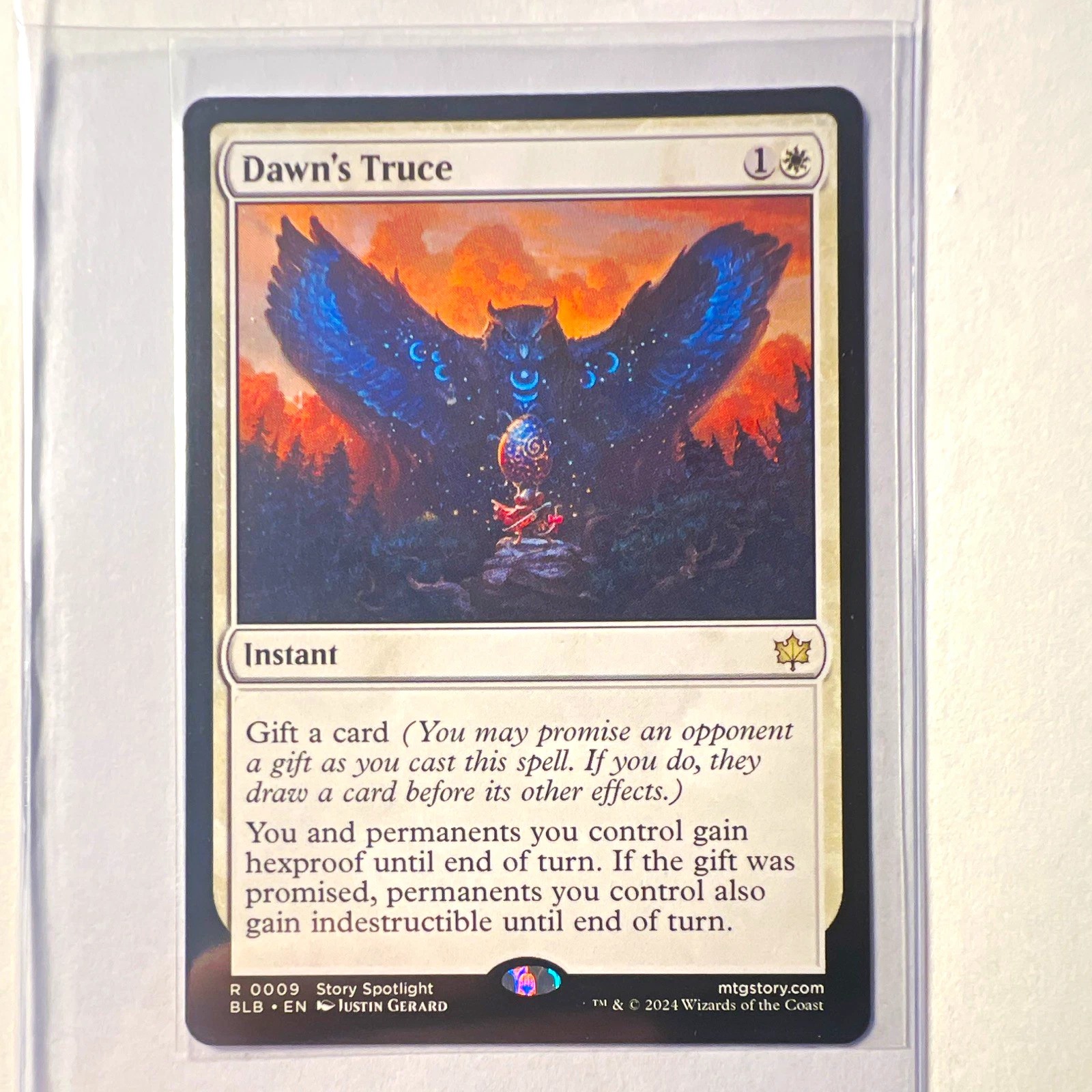 Wizards of the Coast Dawn's Truce BLB 0009 Rare Regular EN Story Spotlight - product detail image 1