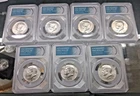 Lot of 7 Kennedy Half 40% Silver Coins - Nice BU, MS, UNC