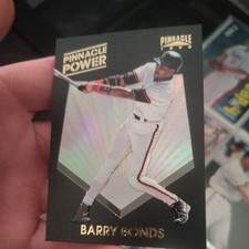 1996 Pinnacle POWER #5 Barry Bonds Giants RARE HOLOFOIL BLACK INSERT