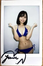 Ai Hongo Autographed Signed instax photo Cheki Japanese Female Idol