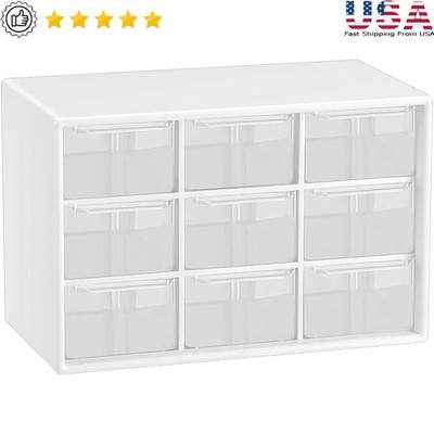 Small Plastic Drawer Organizer Stackable Storage Office Craft Home School New
