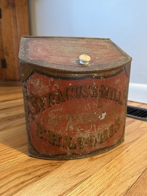 General Store Bin Syracuse NY Antique Advertising Tin