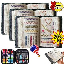 2026 Embroidery Stitch Book Kit for Beginners with Complete Toolkit NEW USA