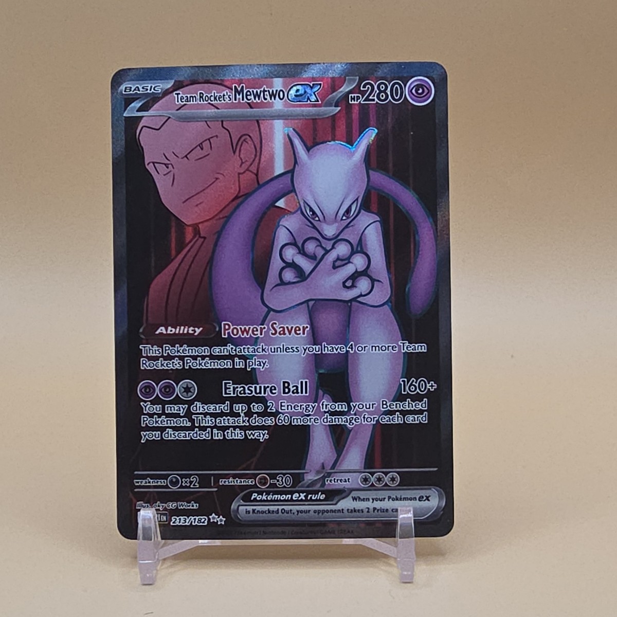 ロットンのミュウツーEX HP280 Pokémon Team Rocket's Mewtwo ex Ultra Rare Holo EX 280HP | eBay