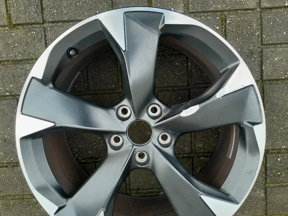 1x Alufelge 18 Zoll 7.5" 5x112 46ET Glanz Schwarz 5FA601025H Seat Leon Rim Wheel - Bild 2 von 4