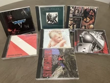Van Halen/ David Lee Roth Cd Lot(7) Fair Warning- Skyscraper- Diver Down..