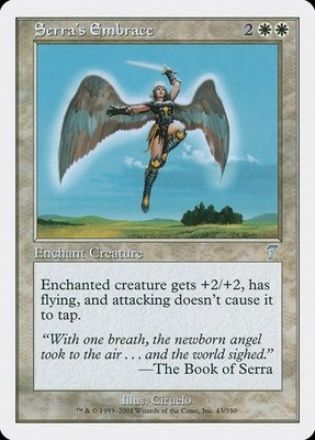 Serra's Embrace 1x  MtG Seventh Edition 7th PLAYED