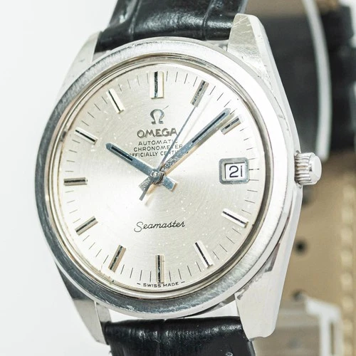 READ *Vintage 1967* OMEGA Seamaster Cal.564 AT Silver 36mm Men Non-genuine crown