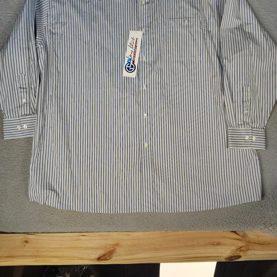 Camisa Wrangler George Strait Corte Vaquero Para Hombres 4X Azul Abotonada Manga Larga Foto 3 de 4