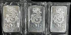 2012 SILVER YEAR OF THE DRAGON SEALED 10 OZ COLLECTOR BAR (Each Sold Separately)