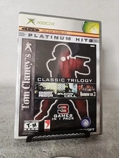 Tom Clancy's Classic Trilogy Splinter Cell-Rainbow 6-Ghost Recon Xbox CIB 3 Disc