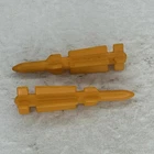 1985 Vintage Gi Joe Snow Cat 2x Missiles Yellow Vehicle Part Piece Hasbro