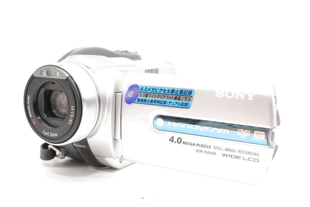 レア　美品SONY HANDYCAM DCR-DVD505 Buy Sony Handycam DCR-DVD505 Silver 4.0MP 3.5