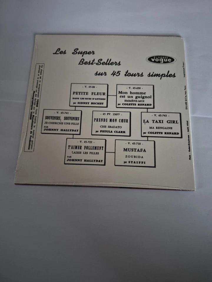  Johnny Hallyday disque vinyle 45 tours Édition Limitée  - Photo 3/3