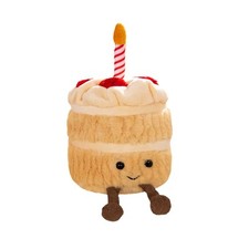 Jellycat Strawberry Birthday Cake Plush Rare Limited Edition