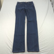 Wrangler Jeans Mens 32x36 Blue Western Rodeo Cowboy Cut Slim Fit 937 Dark Wash